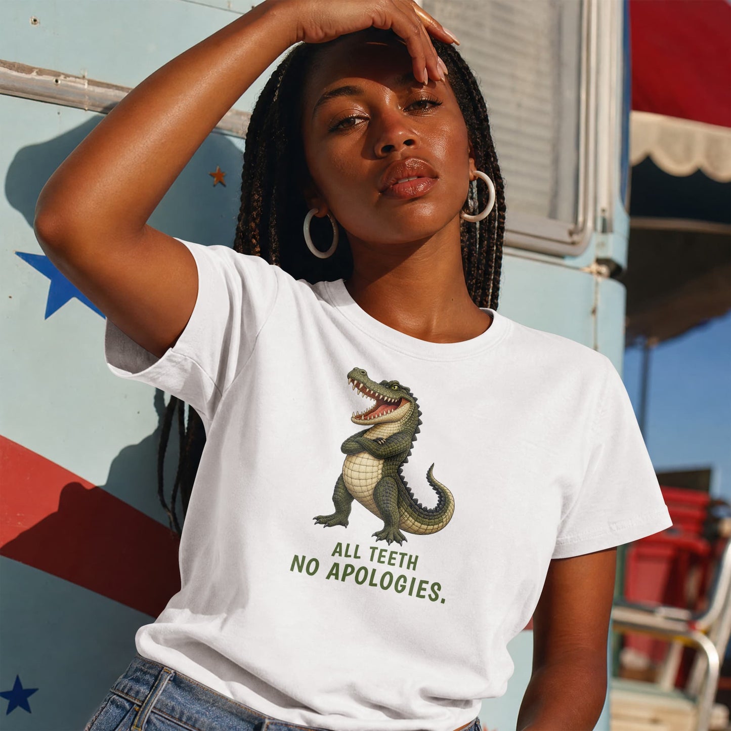 All Teeth. No Apologies. — Outback Originals Crocodile Tee