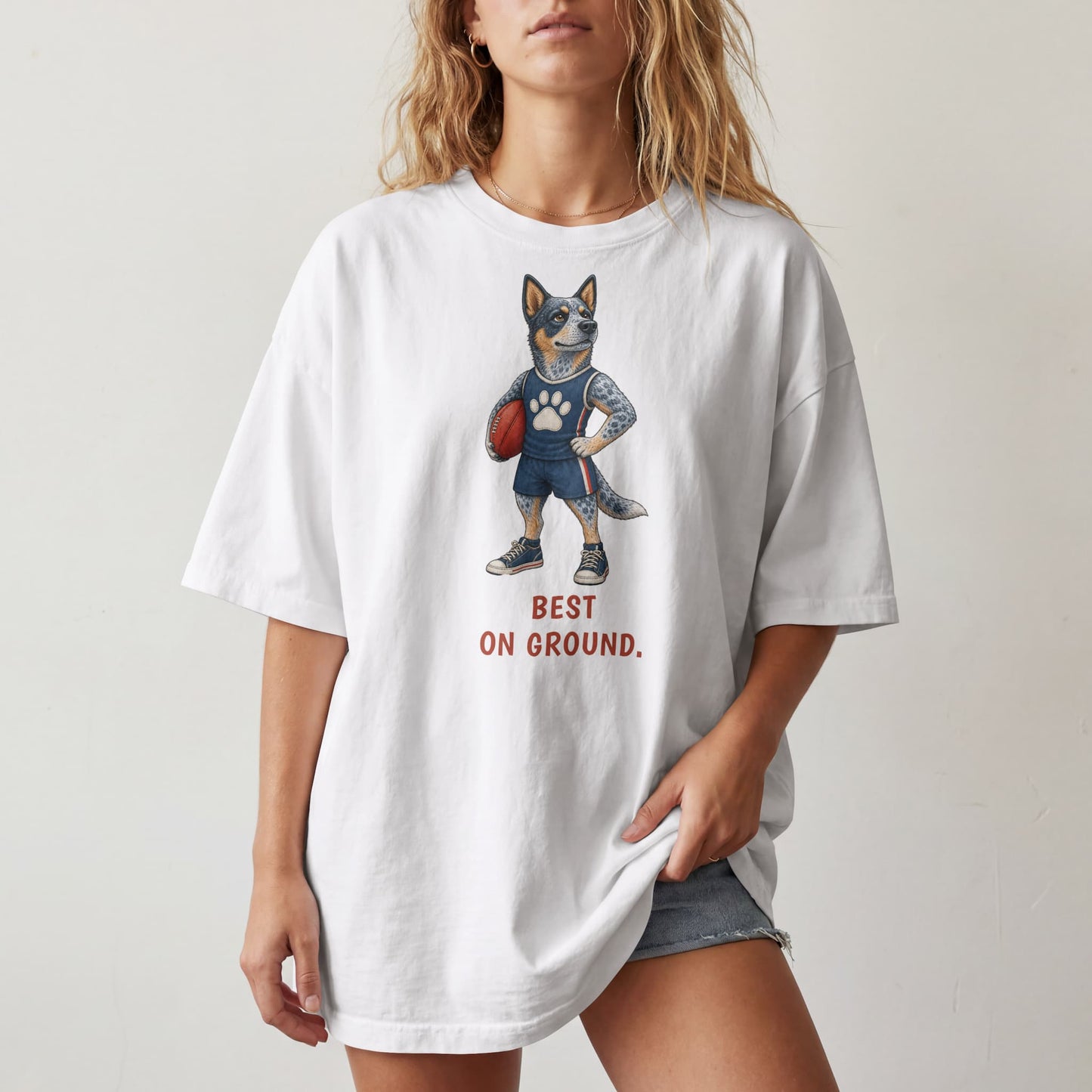 Best On Ground — AFL Blue Heeler Tee