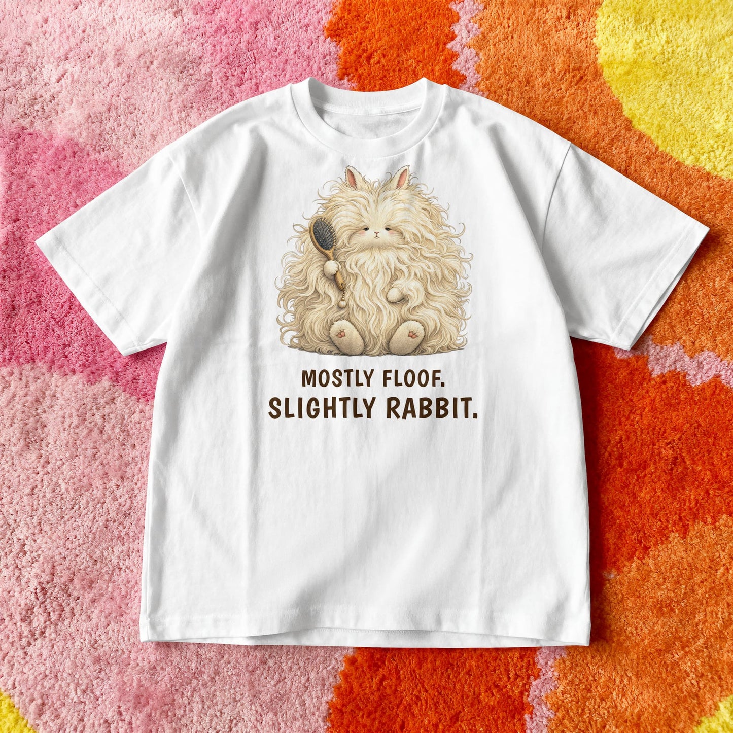 Mostly Floof. Slightly Rabbit. — Angora Rabbit Tee