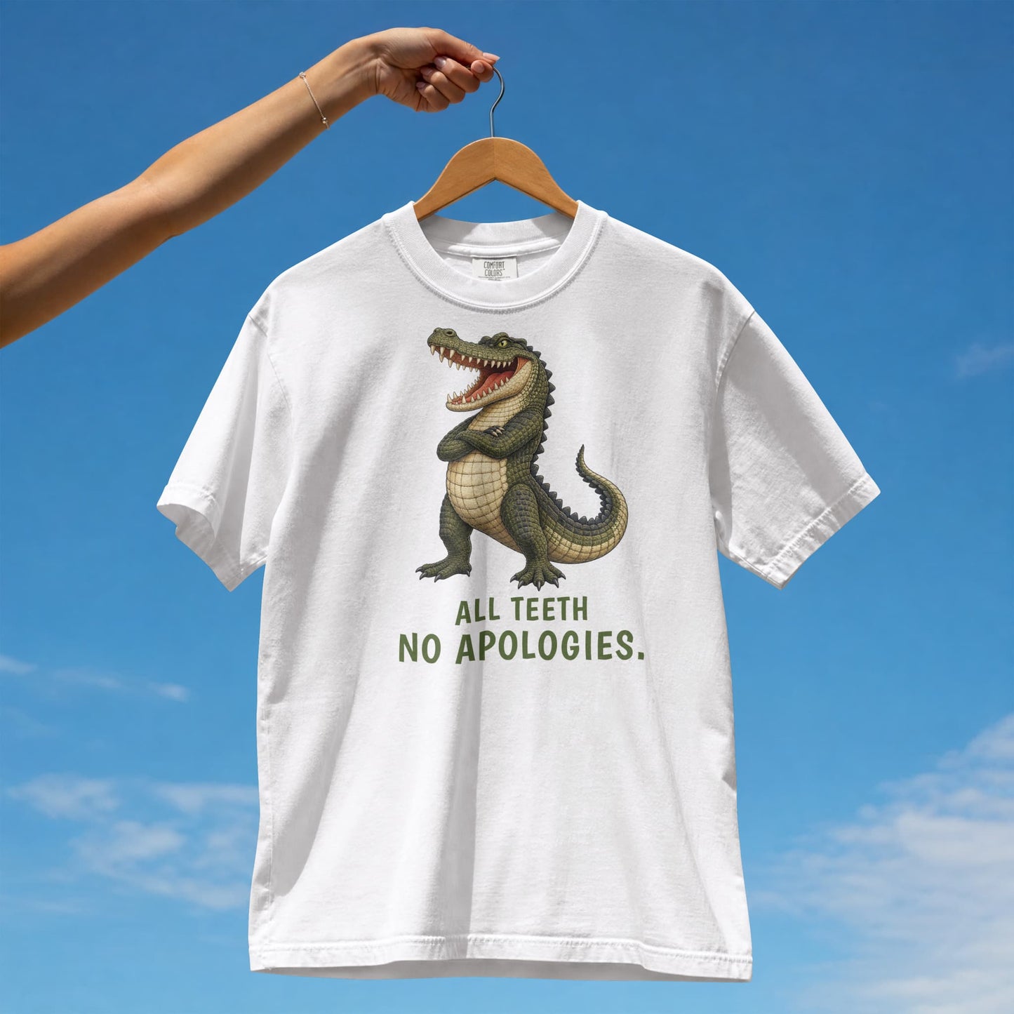 All Teeth. No Apologies. — Outback Originals Crocodile Tee