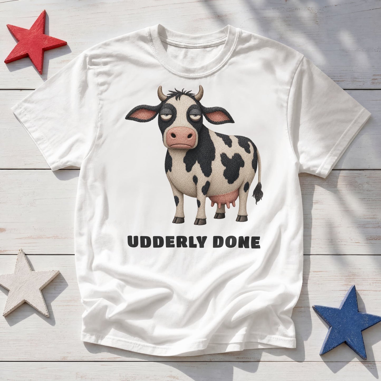 Udderly Done — Barnyard Baddies Cow Tee