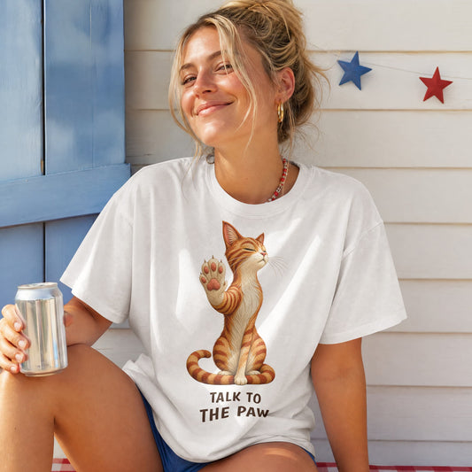 Talk to the Paw — Domestic Divas Sassy Cat Tee